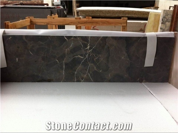 Good Price for Dark Brown Marble Flooring Tiles, Prestige Brown Marble Slabs & Tiles