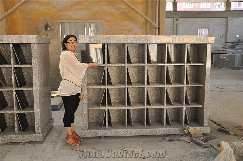 Natural China Grey Granite Columbariums for Sale (Competitive Price), G603 and G633 and Shanxi Black Grey Granite Columbariums