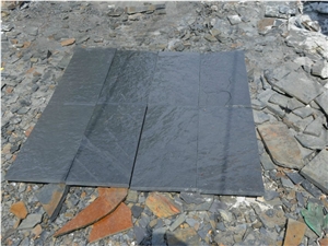 China Cheapest Black Slate Slabs & Tiles Top Quality Paving Wall Stone Split Nature Surface
