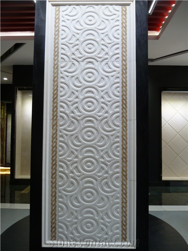 Natural 3d Sculptural Stone Wall Cladding Tile Design