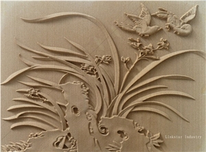 Natural Sandstone 3d Wall Art Covering Tile, Beige Sandstone Wall