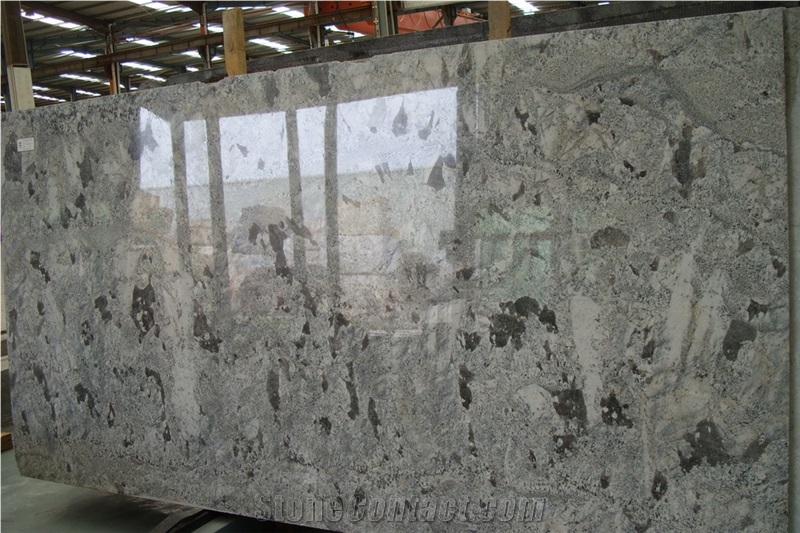 Moss White Granite Slabs & Tiles,Brazil White Granite,White Granite Floor/Wall Covering