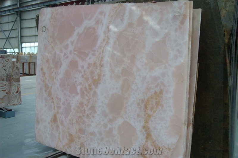 Pink Onyx Slabs & Tiles,Iran Pink Onyx for Wall Panel