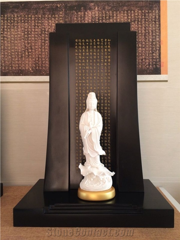Buddha Scriptures, Black Marble Artifacts & Handcrafts