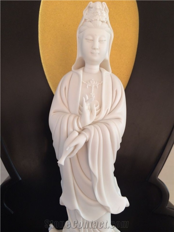 Kwan-Yin Buddha, Black Marble Artifacts & Handcrafts
