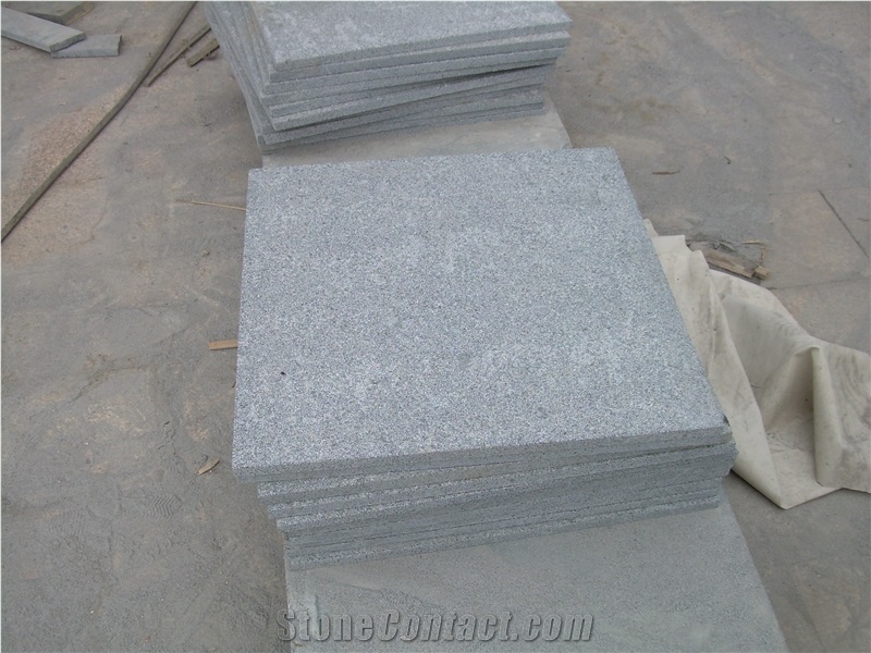 G654 Grey Granite Flamed Tile Paving Stone, G654 Padang Dark Granite