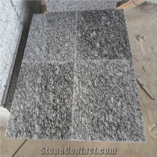 Spray/Seawave White Granite Polished Slabs & Tiles Floor Wall Covering Skirting, China Cheap Natural Building Stone with Pattern, Indoor Decoration, Manufacturer Competitive Good Quality, Factory