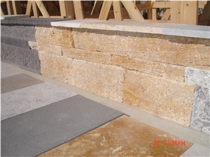 Wallstone Blockstep Travertine Block