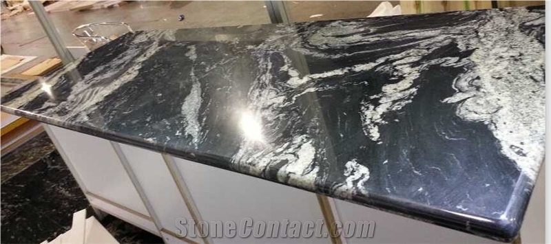 China Titanium Black Granite Floor Tiles, Black Granite Tile