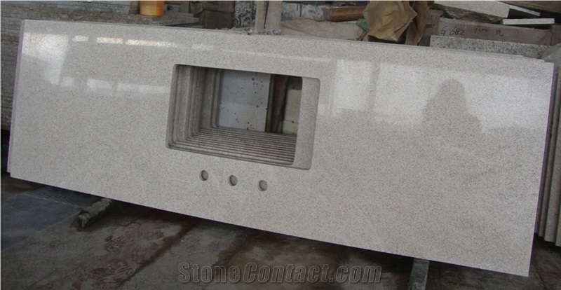 Pearl White Granite Kitchen Countertops Design