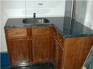 Wood Cabinet, Granite Kitchen Countertop,Shanxi Black Granite Kitchen Countertops