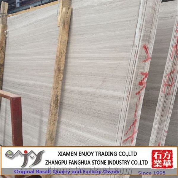 Wood Vein Marble Slabs/China White Marble, White Wooden Marble Slabs & Tiles