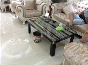 Black and Grey Natural Stone Coffee Table No.21