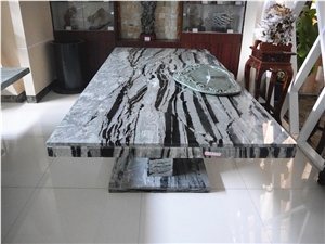 Black and Grey Natural Stone Table No.13