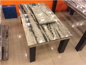 Black and Grey Natural Stone Table No.24