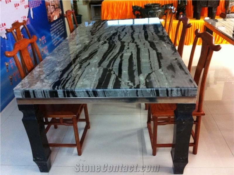 Black and Grey Natural Stone Table No.3