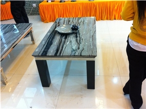 Black and Grey Natural Stone Table No.5