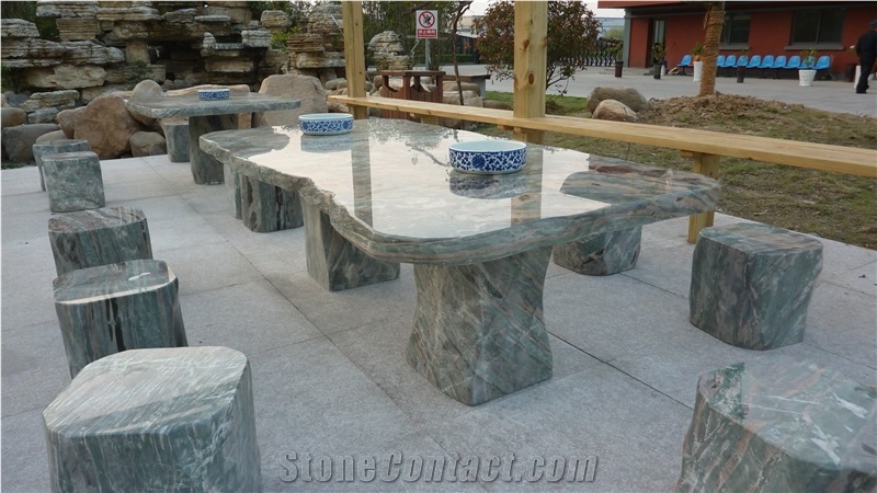 Green Natural Stone Table No.3
