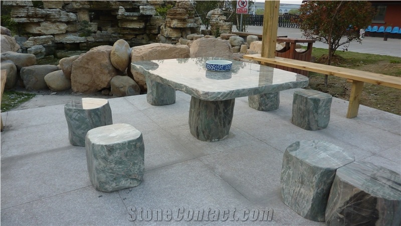 Green Natural Stone Table No.4