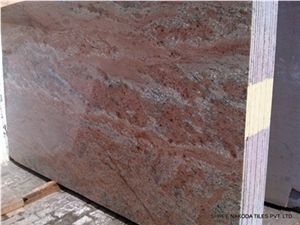 Indian Rose Wood Granite Slabs & Tiles, India Pink Granite