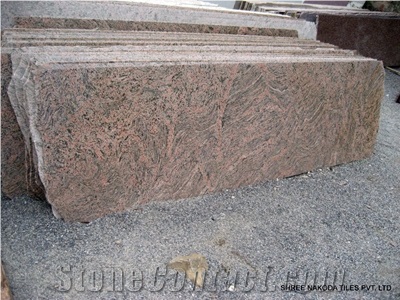 Tiger-Skin Granite Slabs & Tiles, India Brown Granite