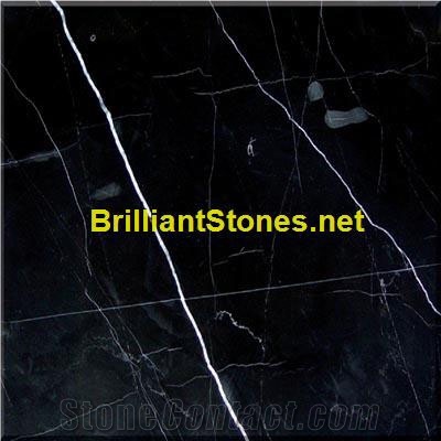 Gx Nero Marquina Marble(Less Veins), China Black Marble