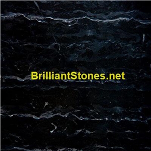 Roman Black Sandal Marble Slabs & Tiles, Norway Black Marble