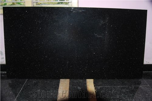 Galaxy Black Granite Tiles & Slabs, Black India Granite Floor Covering Tiles, Walling Tiles
