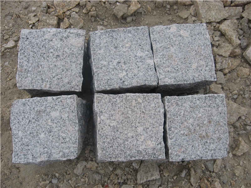 G375 Grey Granite Small Cube Stone