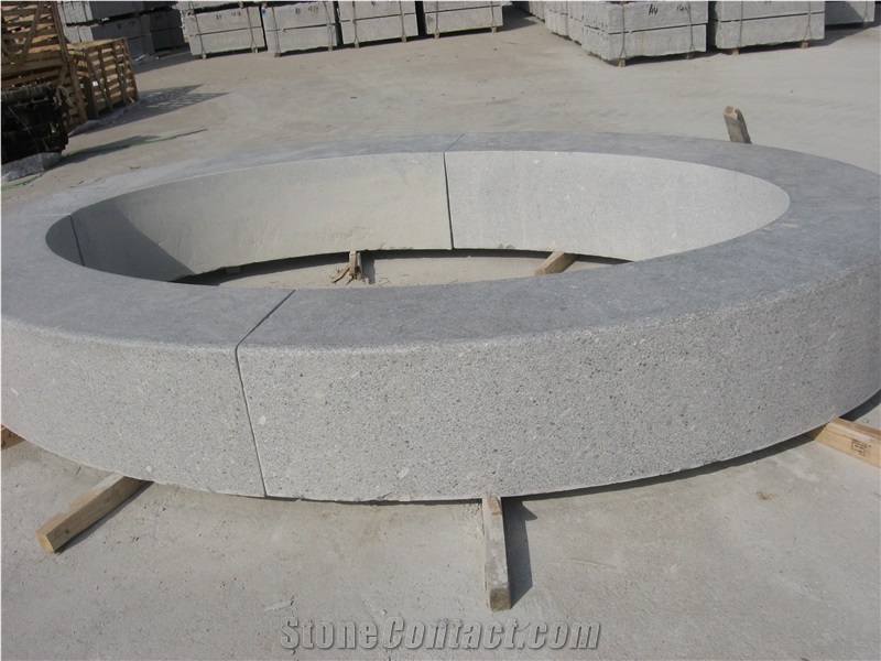 Granite Fence Circle, G341 Grey Granite Kerbstone