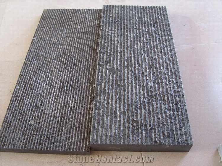 Grooved Bluestone Paver Slabs & Tiles, China Blue Stone