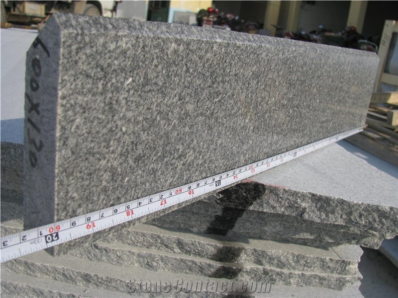 Polished Dark Grey Granite Kerbstone, G343 Grey Granite Kerbs
