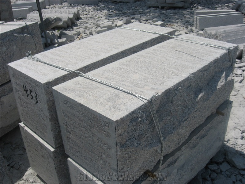 Retaining Wall Blocks for Sale, G341 Grey Granite Mushroom Stone from
