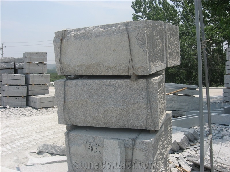 Retaining Wall Blocks for Sale, G341 Grey Granite Mushroom Stone
