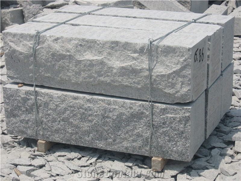 Retaining Wall Blocks for Sale, G341 Grey Granite Mushroom Stone from