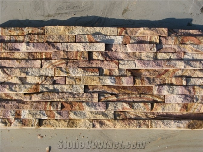 Yellow Cultured Sandstone Panelling,Wood Grain Yellow Sandstone Cultured Stone