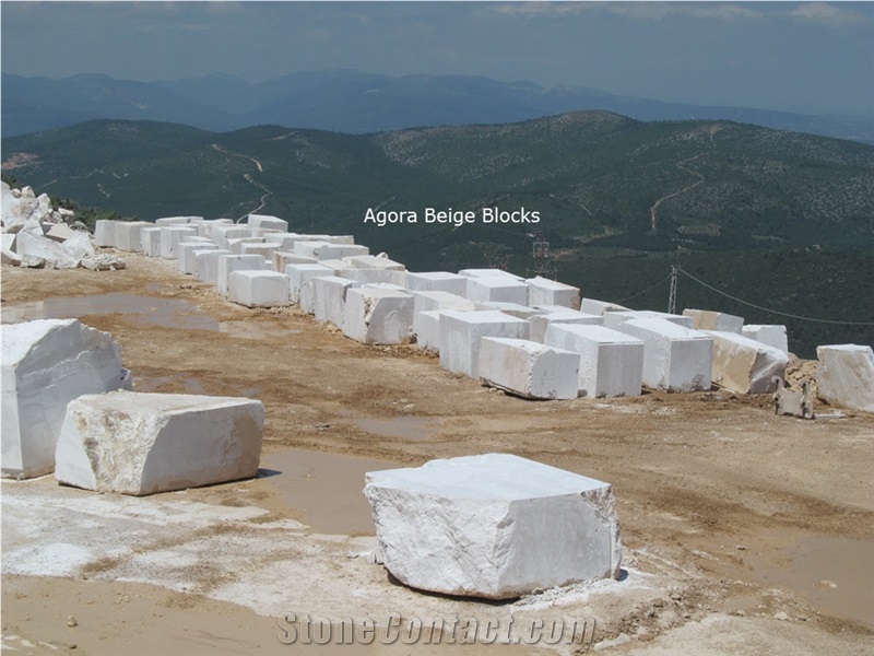 Agora Beige Marble Block, Turkey Beige Marble
