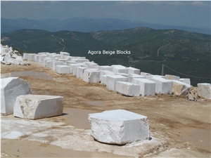 Agora Beige Marble Block, Turkey Beige Marble