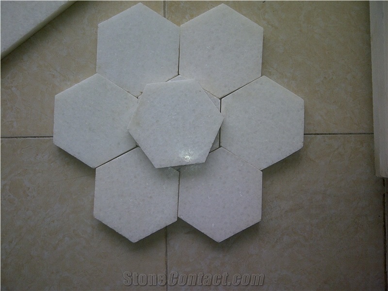 Crystal White Marble Tiles, Viet Nam White Marble