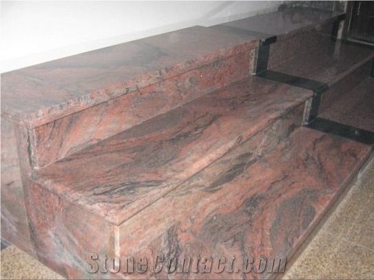China Multicolor Red Granite Stairs & Steps