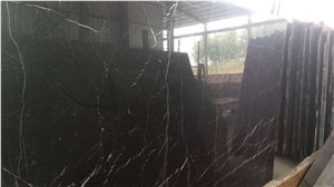 China Nero Marquina Marble Tiles & Slabs, China Black Marble Flooring &Walling