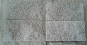 China White Sandstone Natural Face Wall Tiles