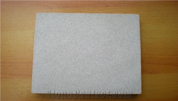 China White Sandstone Tiles-Machine Cut