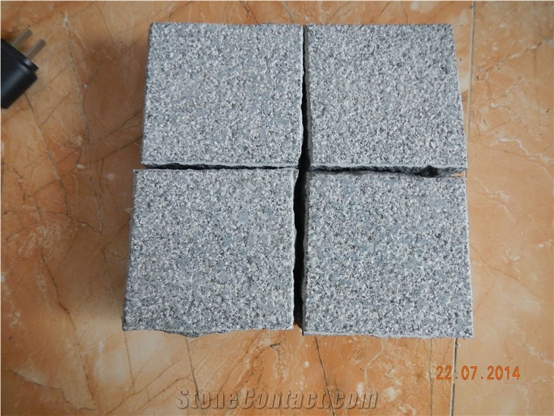 G654 Seasame Black Granite Cube Stone,G654 Granite Cobble Pavers