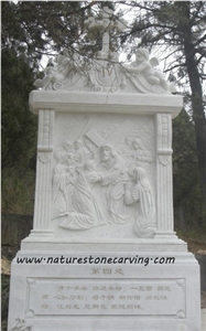 White Marble Craving Memorials