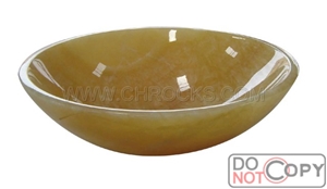 China Honey Onyx Wash Basin,China Yellow Onyx Sinks,Yellow Onyx Round Bathroom Sink