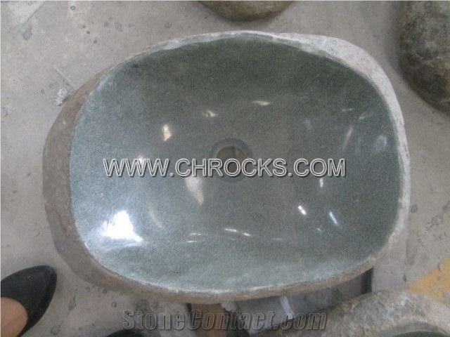 Natural Cobble Sink,Green River Sink, Green River Sink Marble Sinks