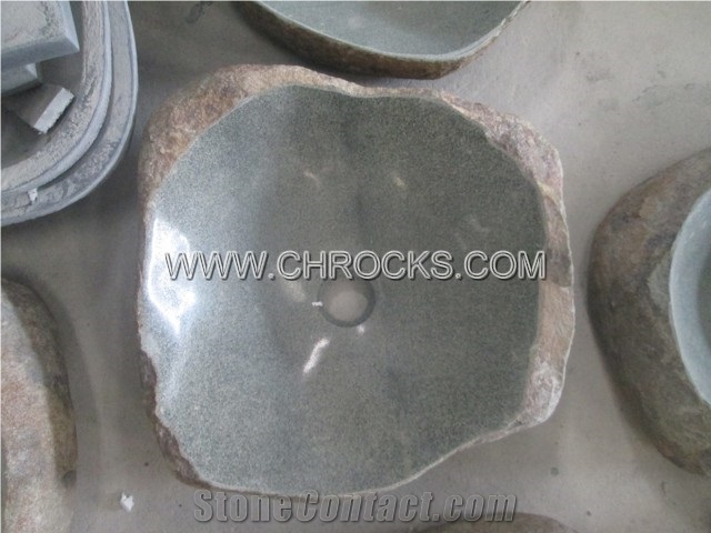 Natural Cobble Sink,Green River Sink, Green River Sink Marble Sinks