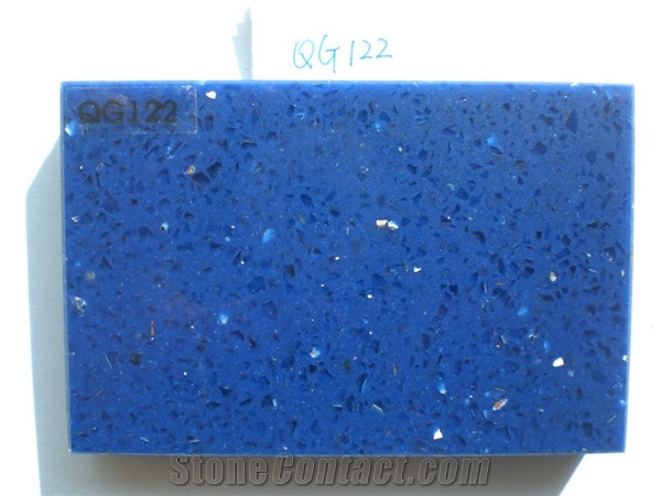 Blue Artificial Quartz Stone Slabs and Tiles
