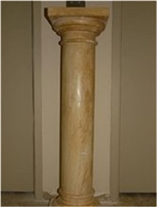 Stone Roman Column Caving, White Marble Roman Columns